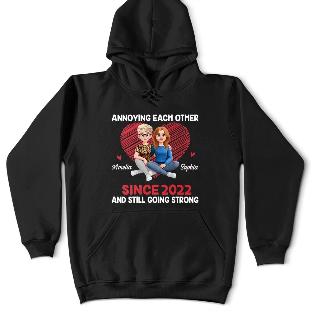 Annoying Each Other Since & Still Going Strong Couple New Version - Personalized T Shirt