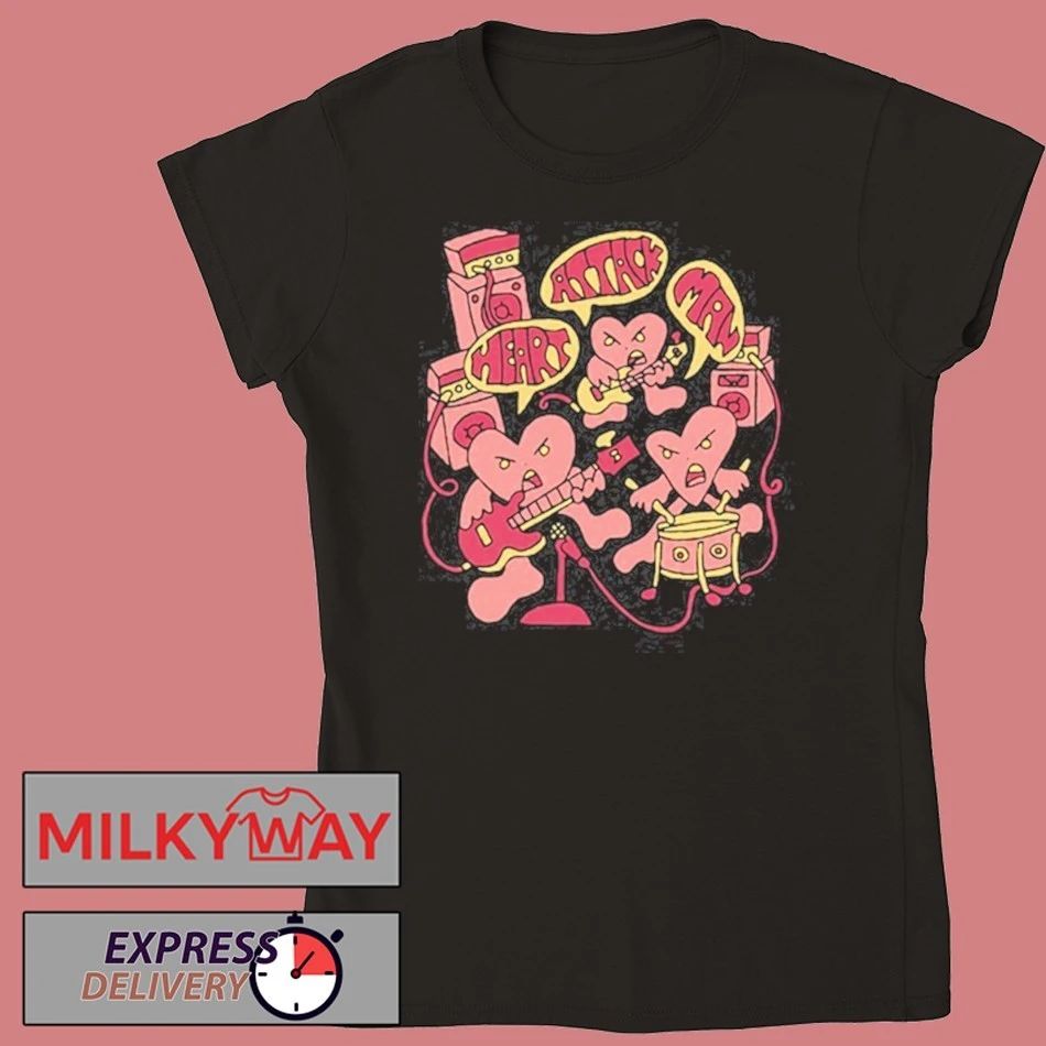 New Heart Attack Man Band of Hearts Shirt