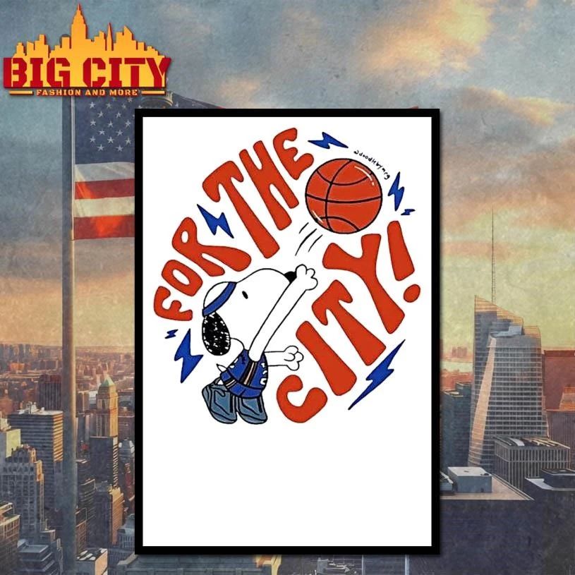 Snoopy Oklahoma City Thunder Nba For The City White Shirt