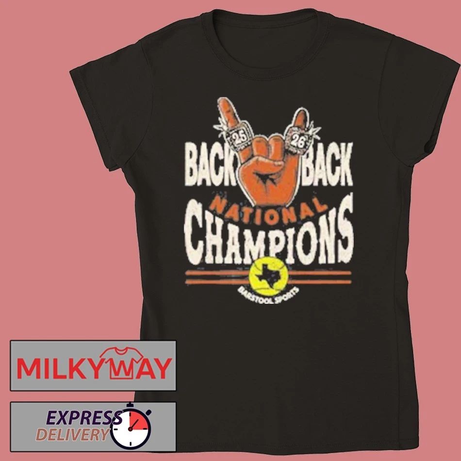 Back to Back Softball National Champions Pocket 2025 2026 Shirt