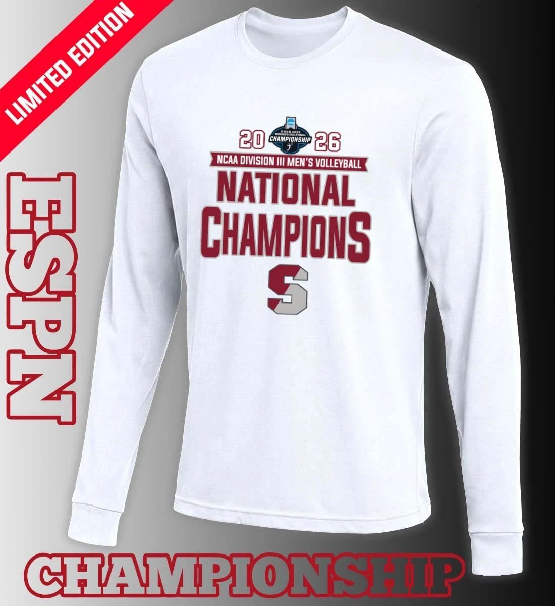 Springfield College Men’s Volleyball 2026 NCAA Division III National Champions T-Shirt