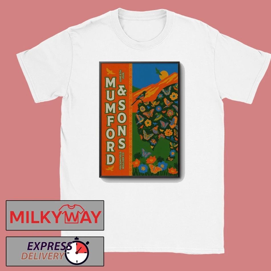 Mumford And Sons June 6 2026 In Boulder CO Poster shirt