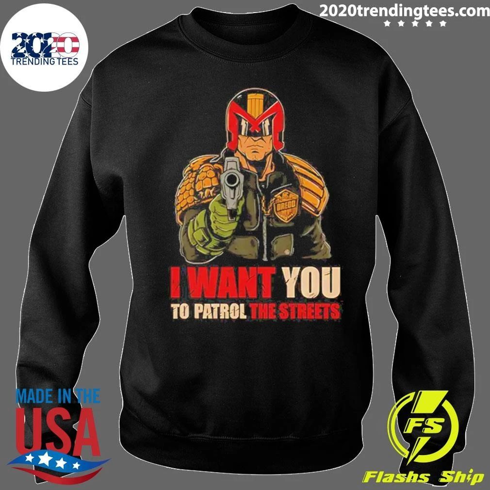 Judge Dredd I Want You to Patrol the Streets Tee Shirt