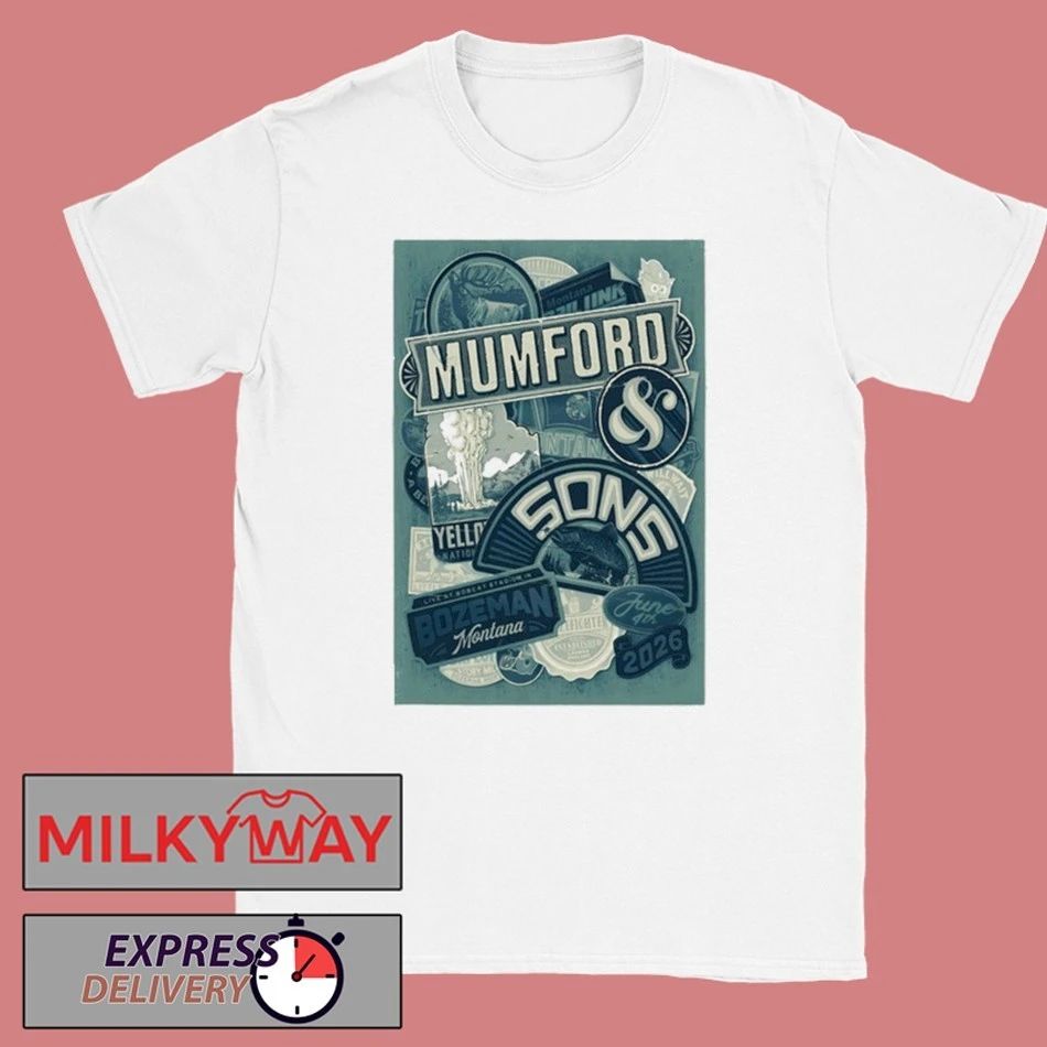 Mumford And Sons Bobcat Stadium in Bozeman MT June 4 2026 shirt