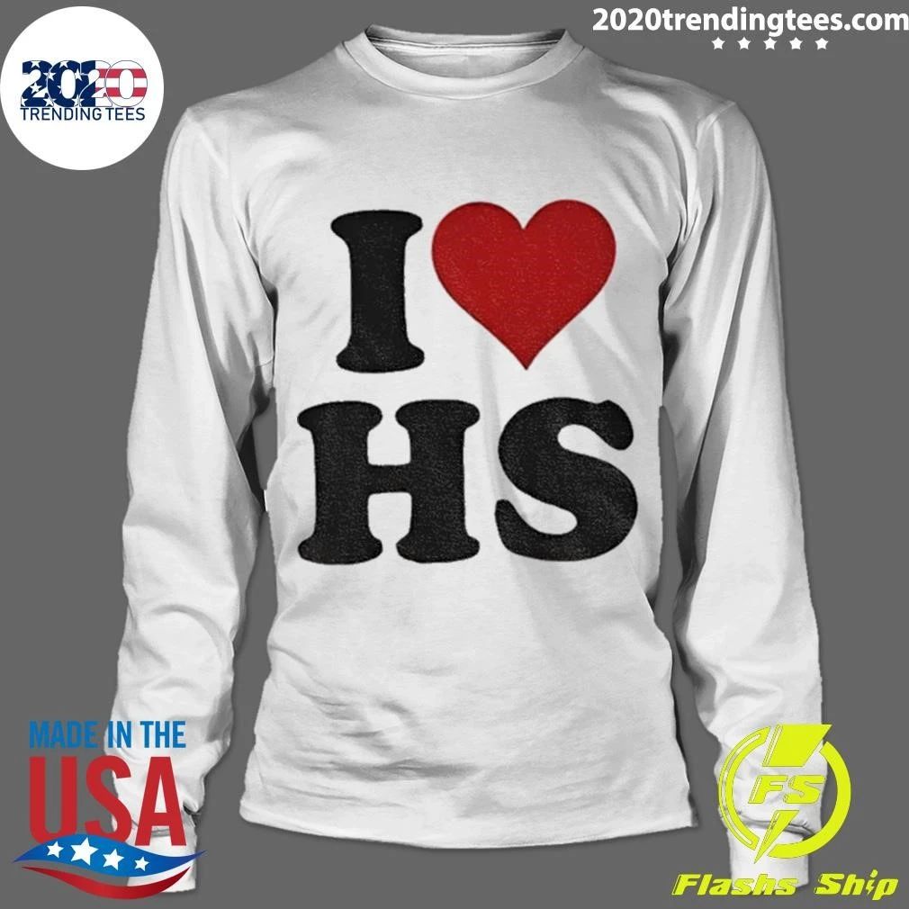Harry music fan I Heart HS Red Love Heart Symbol Shirt
