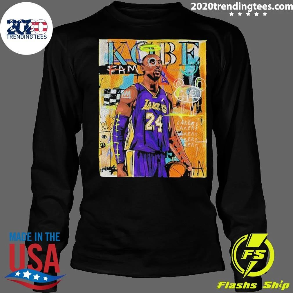 Kobe Bryant Los Angeles Lakers Star Portrait Art Shirt