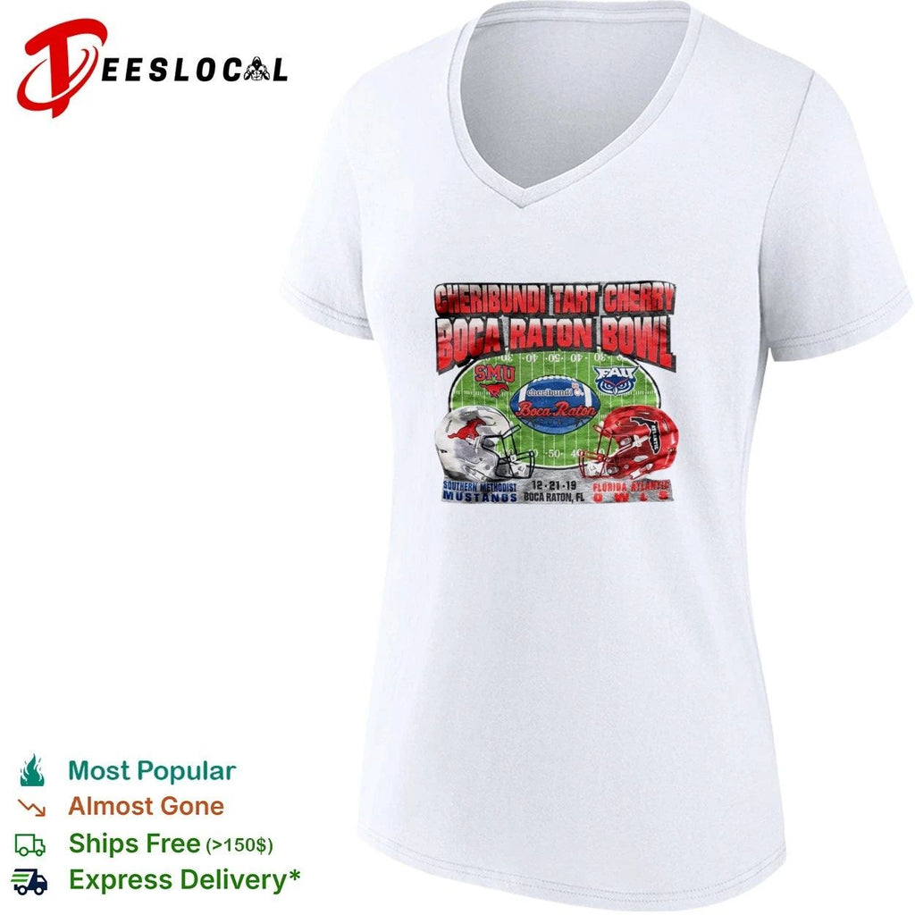 Cheribundi Tart Cherry Boca Raton Bowl SMU Mustangs vs Florida Atlantic Owls T-shirt