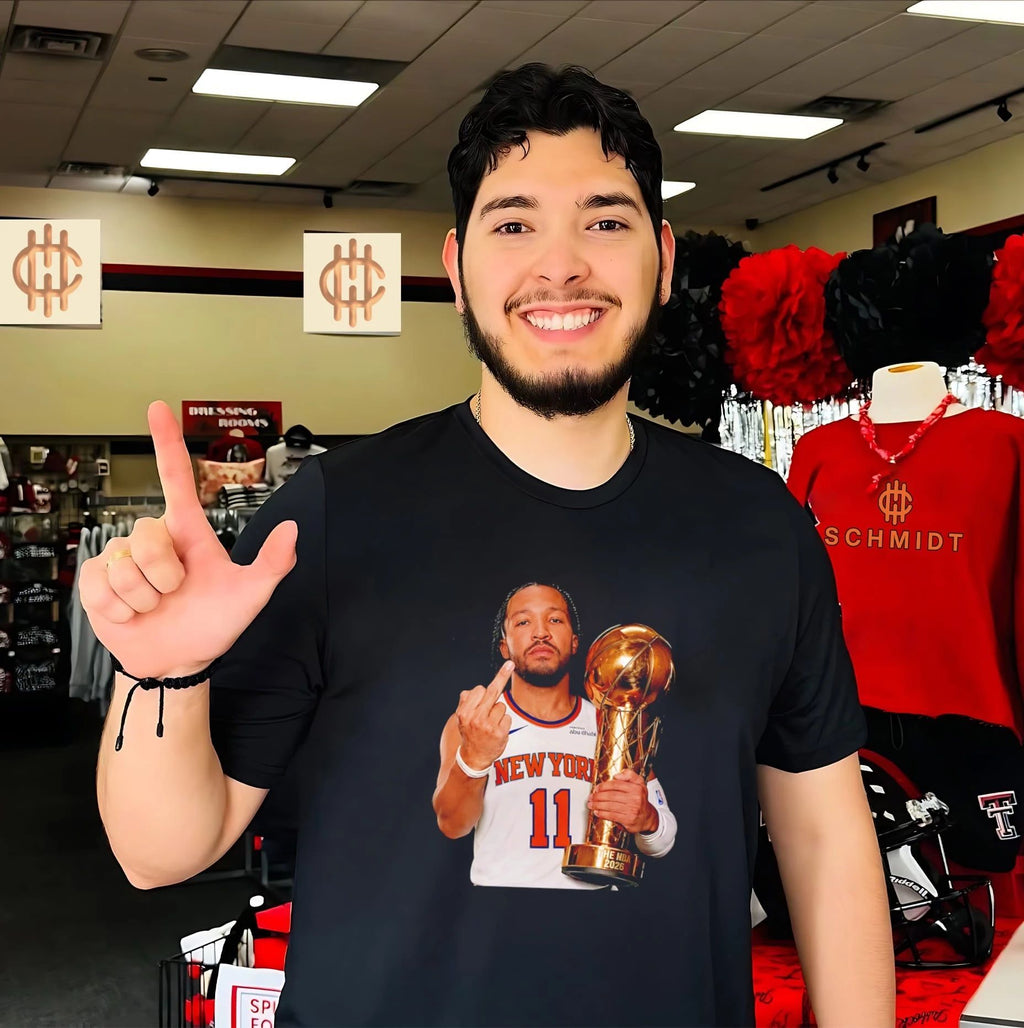 New York Knicks Jalen Brunson middle finger shirt