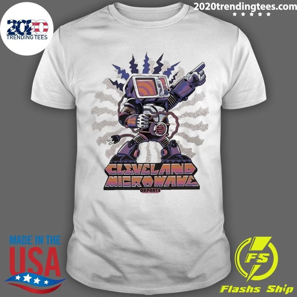 Cleveland Microwave Okpants Robot Graphic Shirt