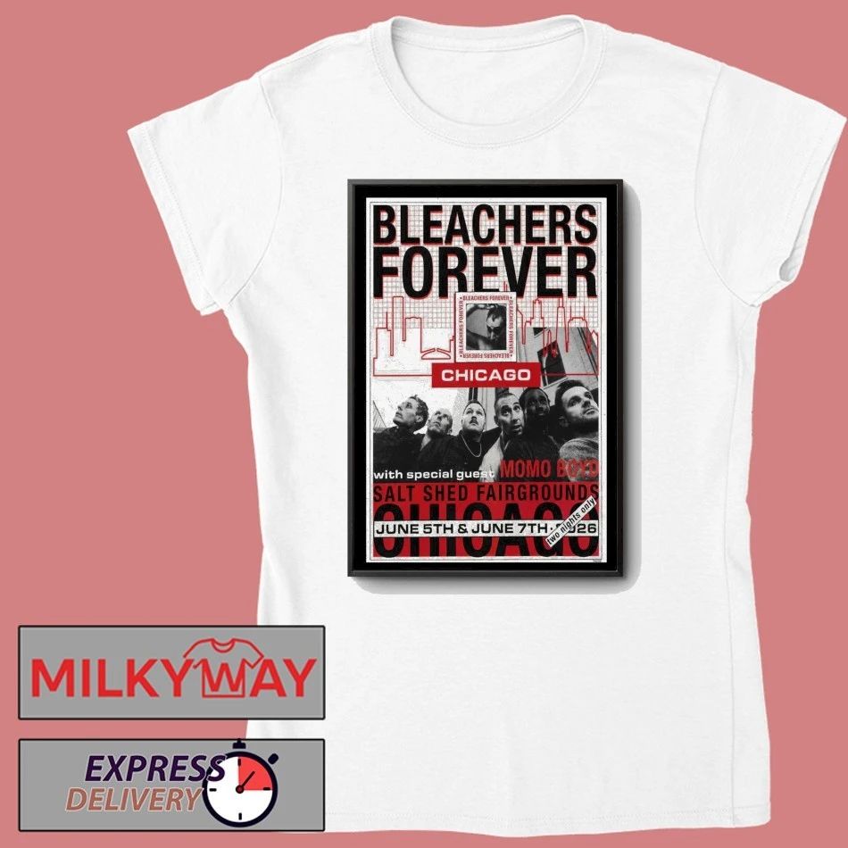 Bleachers June 7 2026 The Salt Shed Outdoors, Chicago, IL Poster shirt