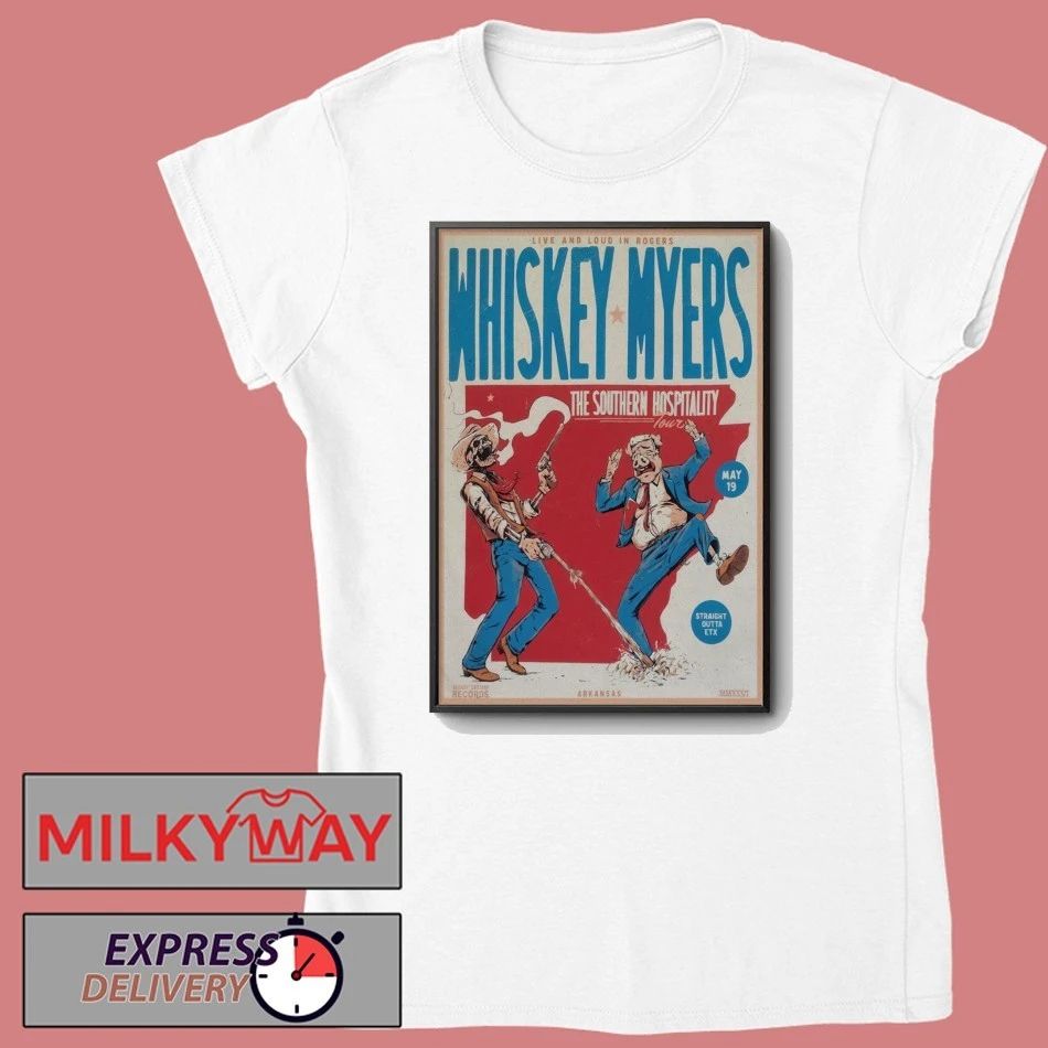 Whiskey Myers concert Rogers, Walmart AMP, May 19, 2026 Poster shirt