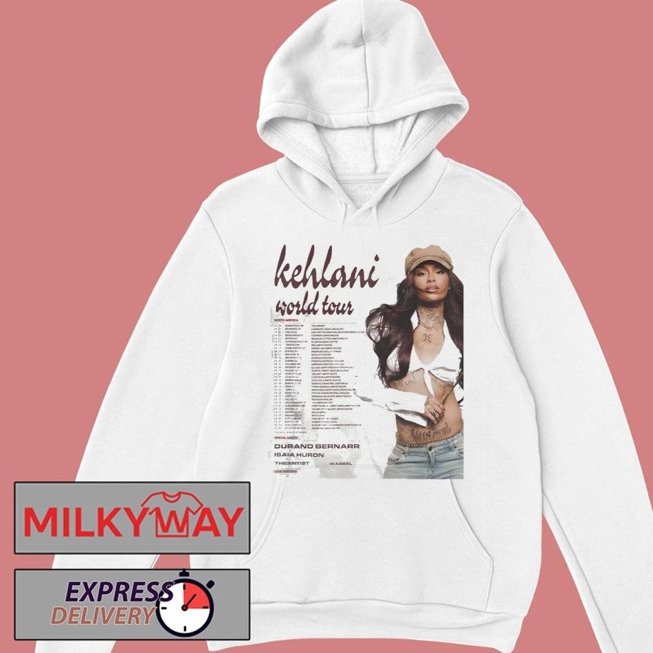 Kehlani World Tour 2026 North America Schedule Dates Two Sided T-Shirt