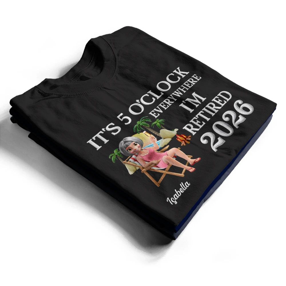 The Legend Has Retired 3D Embroidery Effect - Personalized T Shirt
