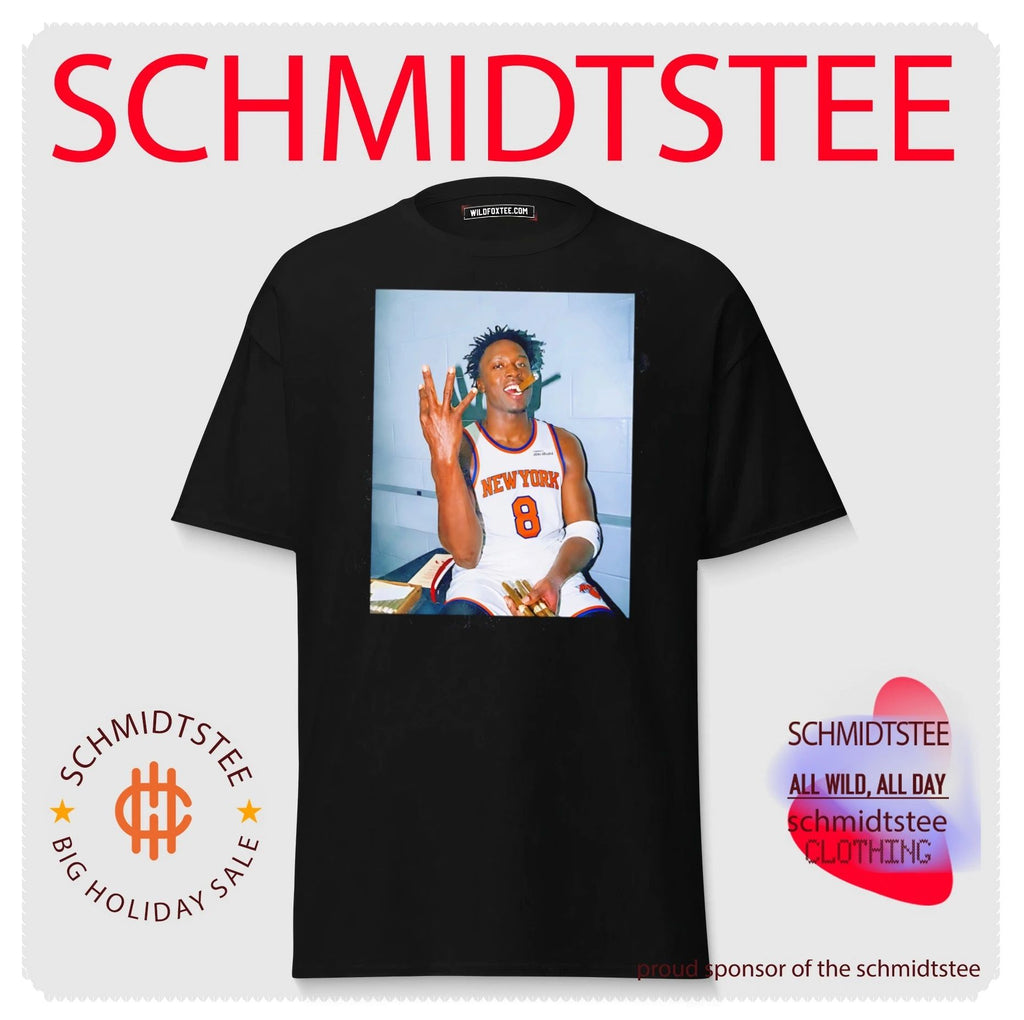 New York Knicks OG Anunoby hand gesture shirt