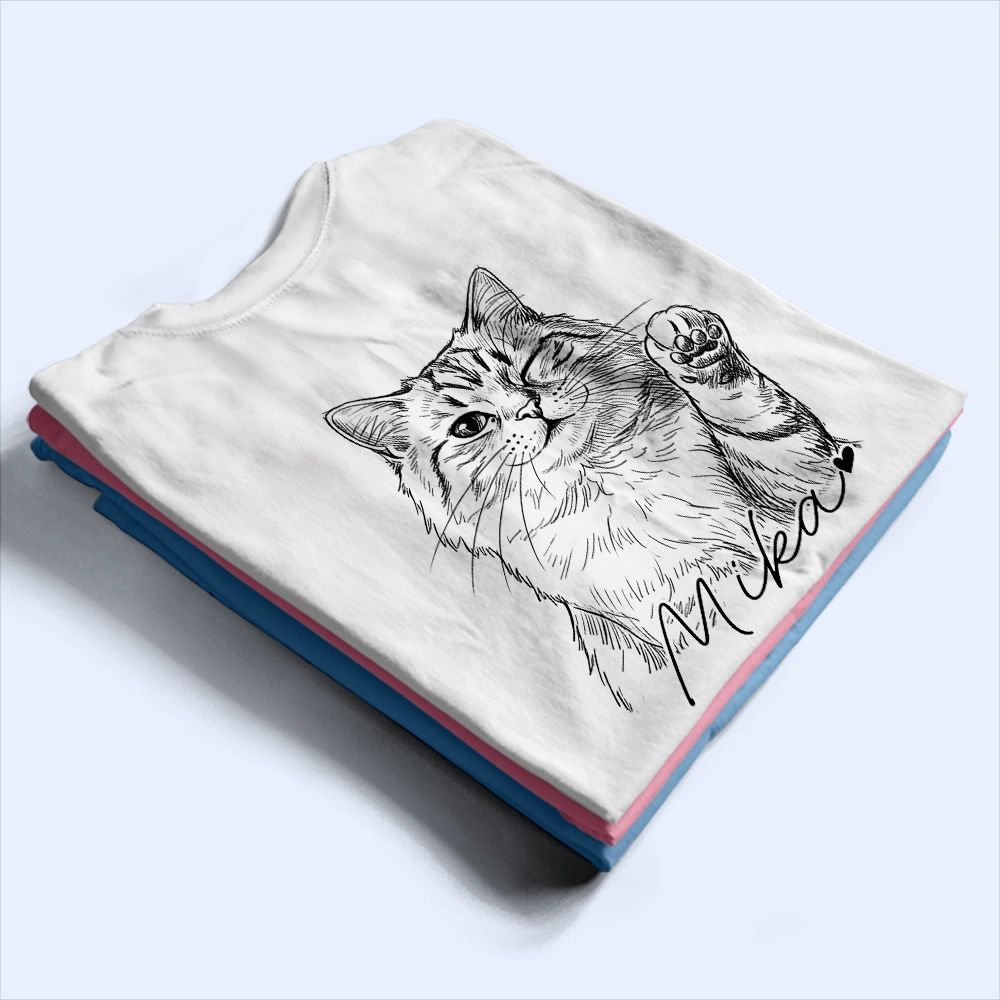 Custom Photo Pencil Sketch Forever In My Heart Memorial - Personalized T Shirt
