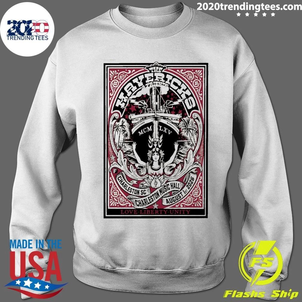 The Mavericks Charleston Music Hall In Charleston SC August 1st 2026 Shirt