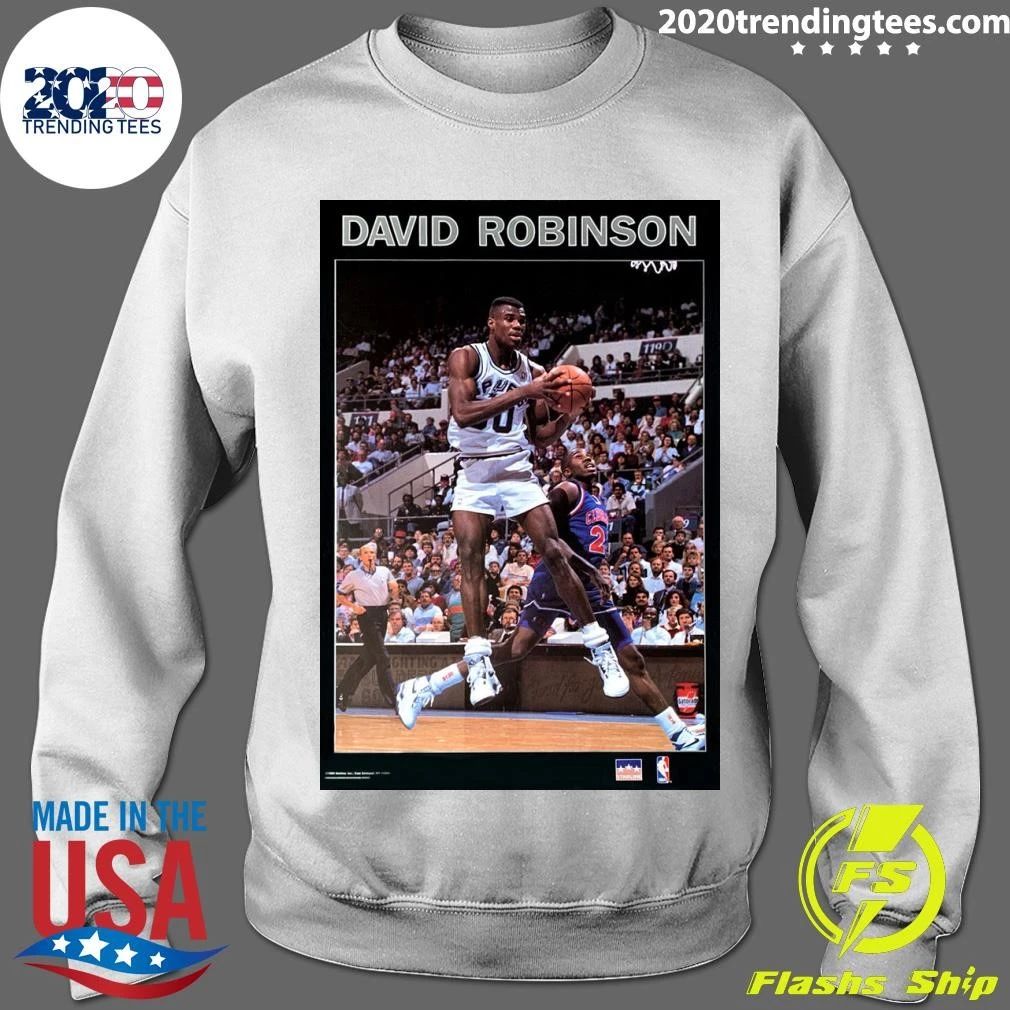 David Robinson Solid Border San Antonio Spurs NBA Action Shirt