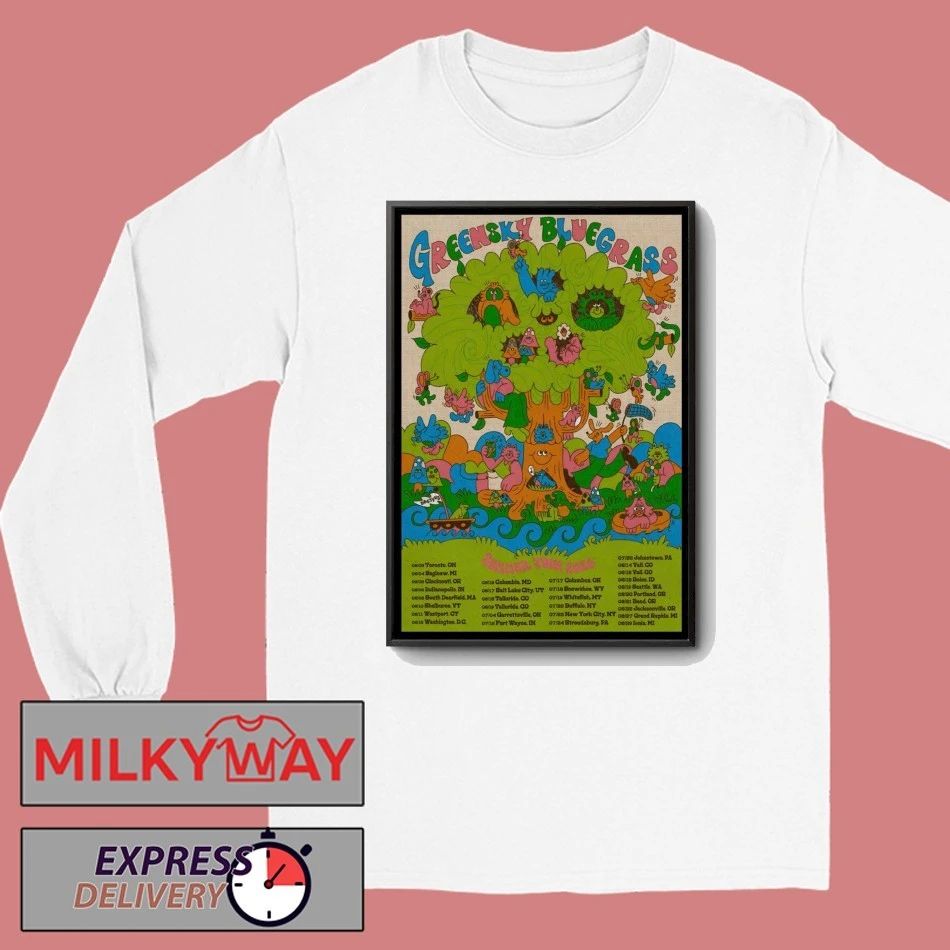 Greensky Bluegrass Summer Tour 26 Poster shirt