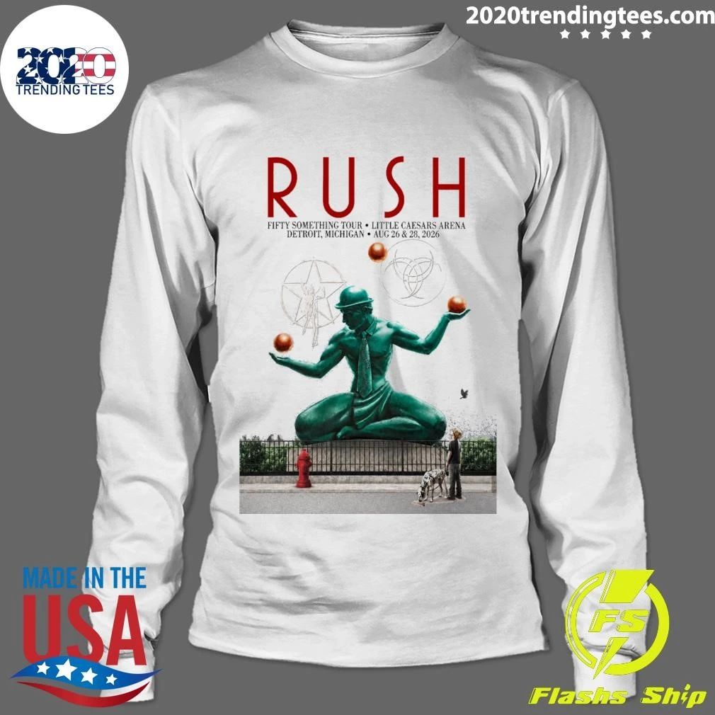 Rush Detroit Michigan Event Poster At Little Caesars Arena In Detroit Michigan On August 26-28 2026 Shirt