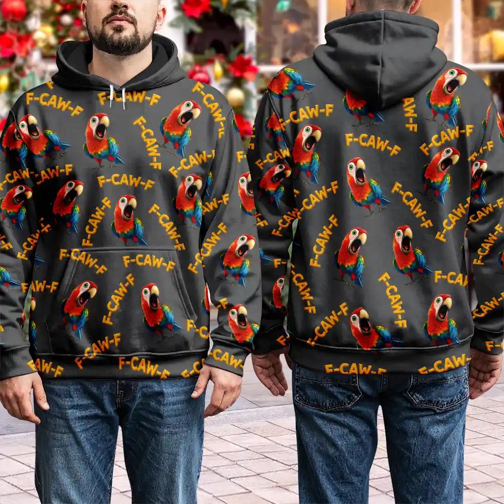 Funny Chicken Bird F Caw F - Personalized Pullover Hoodie