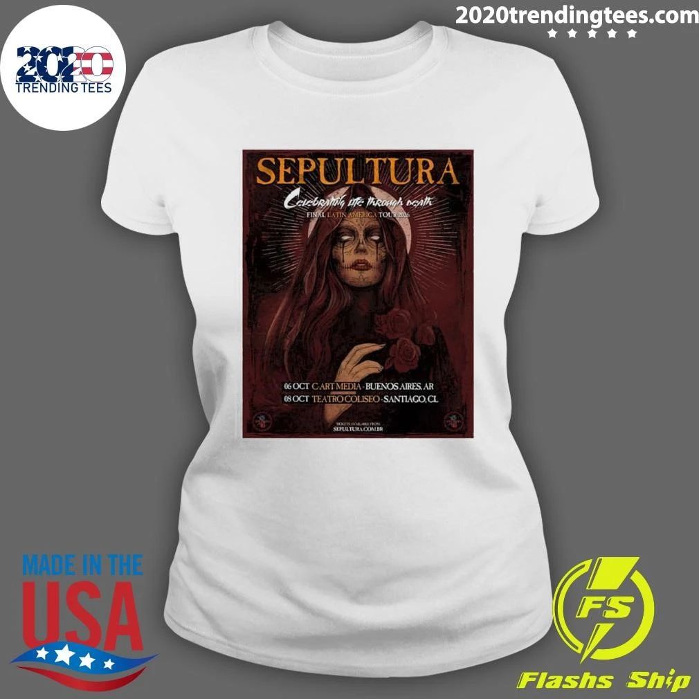 Sepultura Final Latin America 2026 Tour Shirt