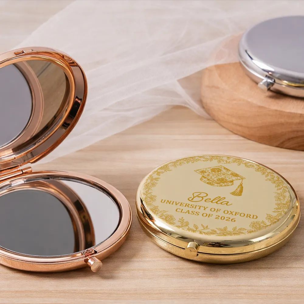 Congrats Graduation - Personalized Compact Mirror