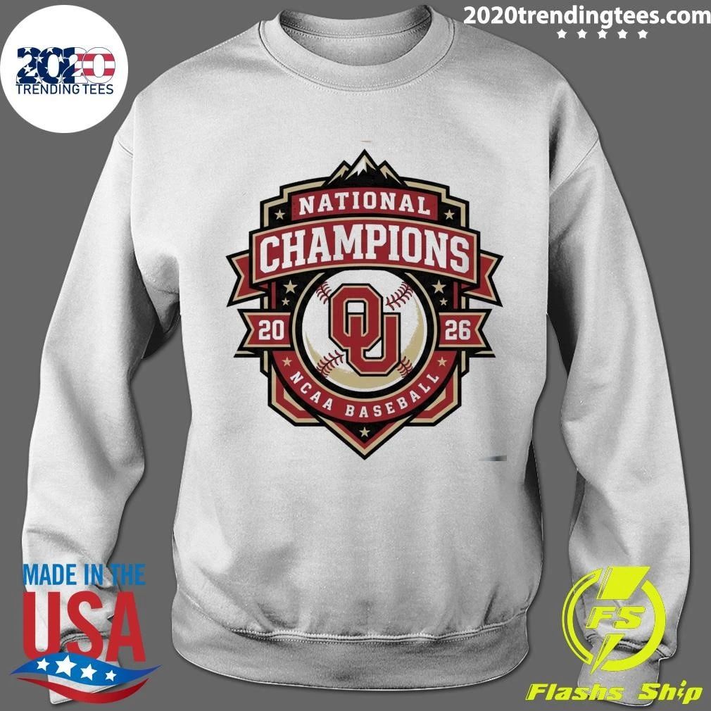 Oklahoma Sooners National Champs 2026 NCAA Baseball CWS Iconic Shirt