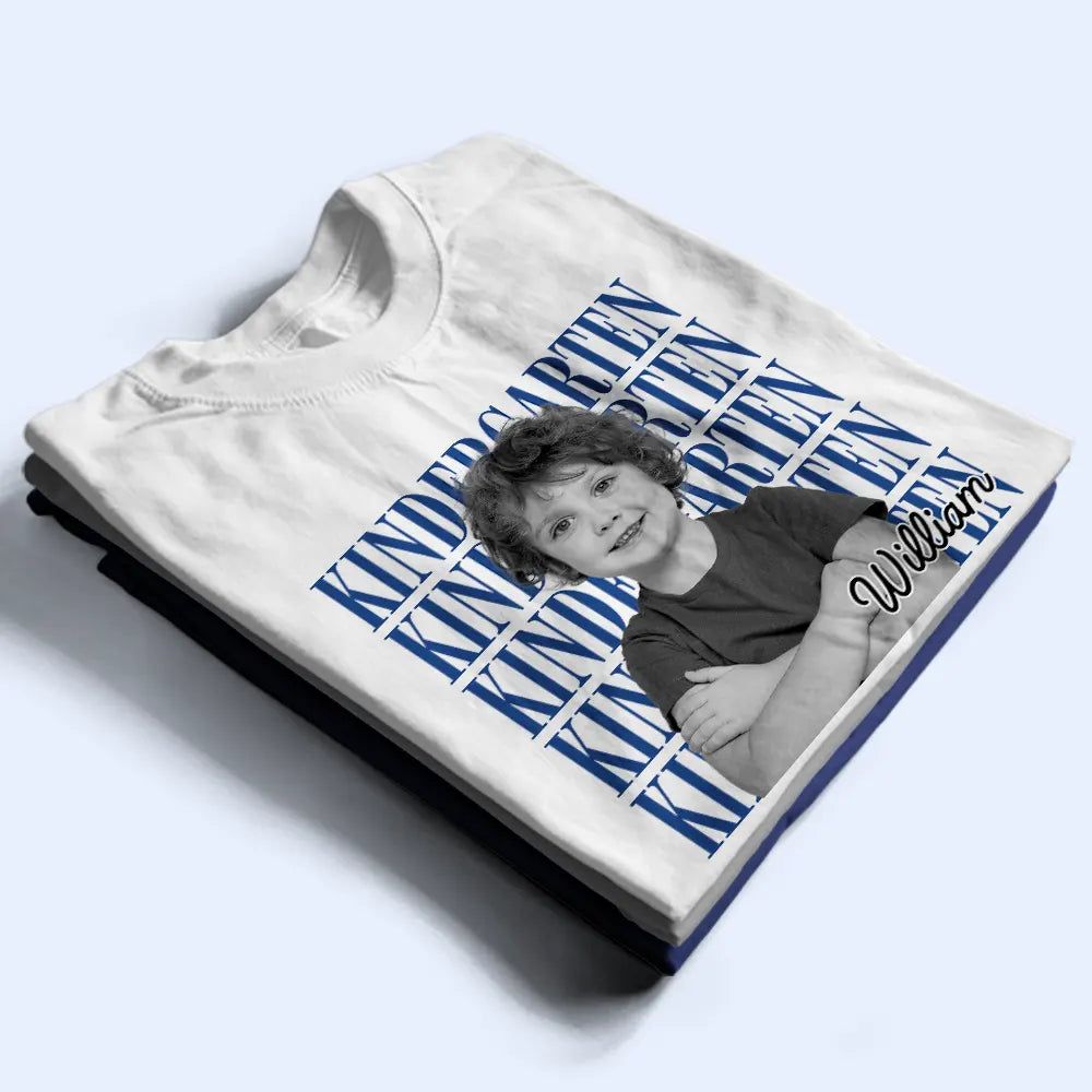 Custom Photo Kid Portrait Kindergarten - Personalized T Shirt