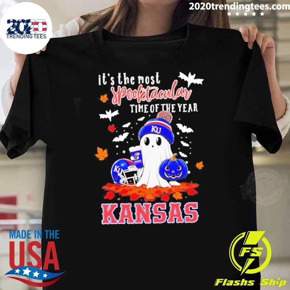 Ghost Halloween 2026 Kansas Jayhawks It’s The Most Spooktacular Time Of The Year Shirt