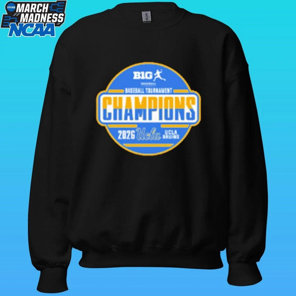 Ucla Bruins 2026 Big Ten Baseball Conference Tournament Champions Locker Room Shirt
