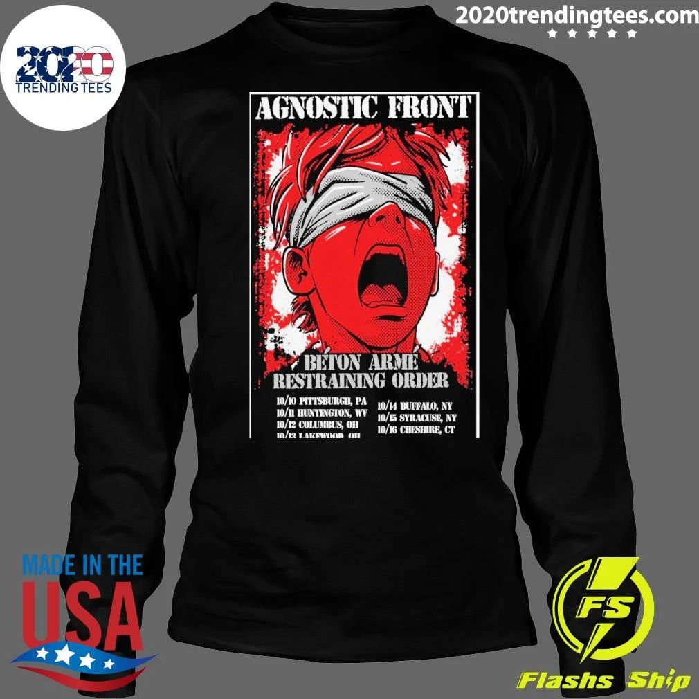 Agnostic Front Pittsburgh Pa October 10 2026 Shirt
