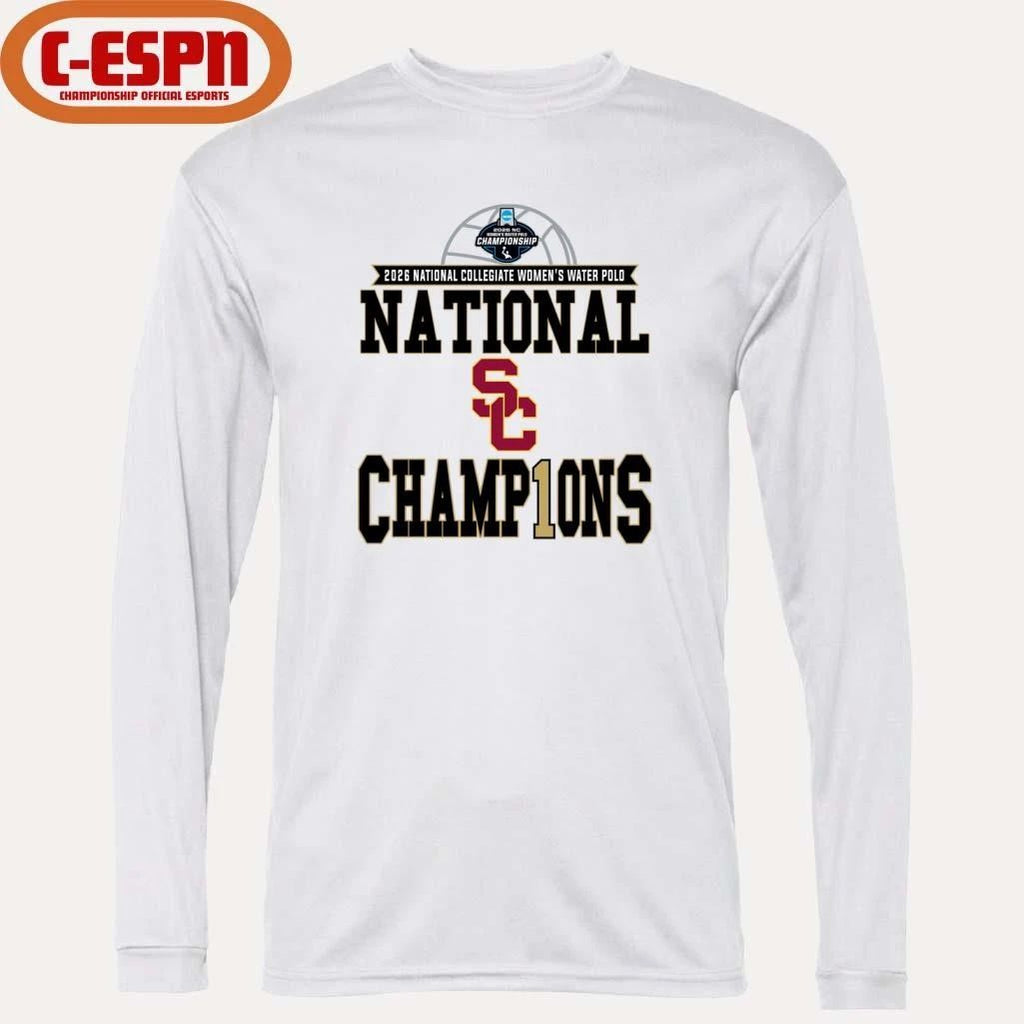 Southern California Trojans 2026 NCAA Division I Women’s Water Polo National Champions T-Shirt