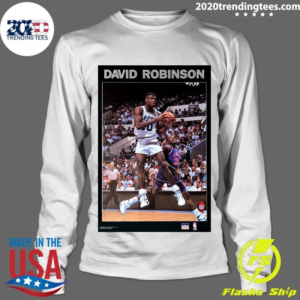 David Robinson Solid Border San Antonio Spurs NBA Action Shirt