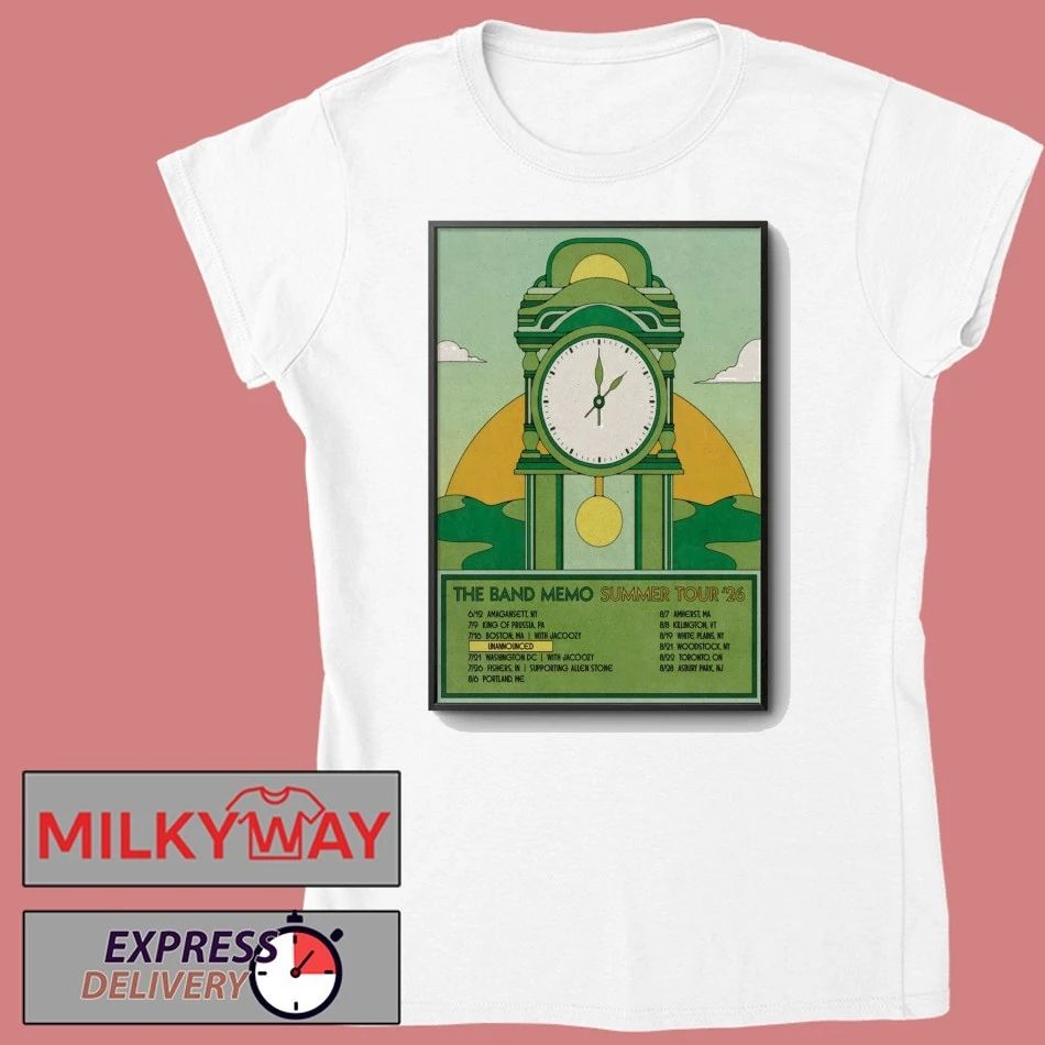 The Band Memo Summer Tour 2026 Poster shirt