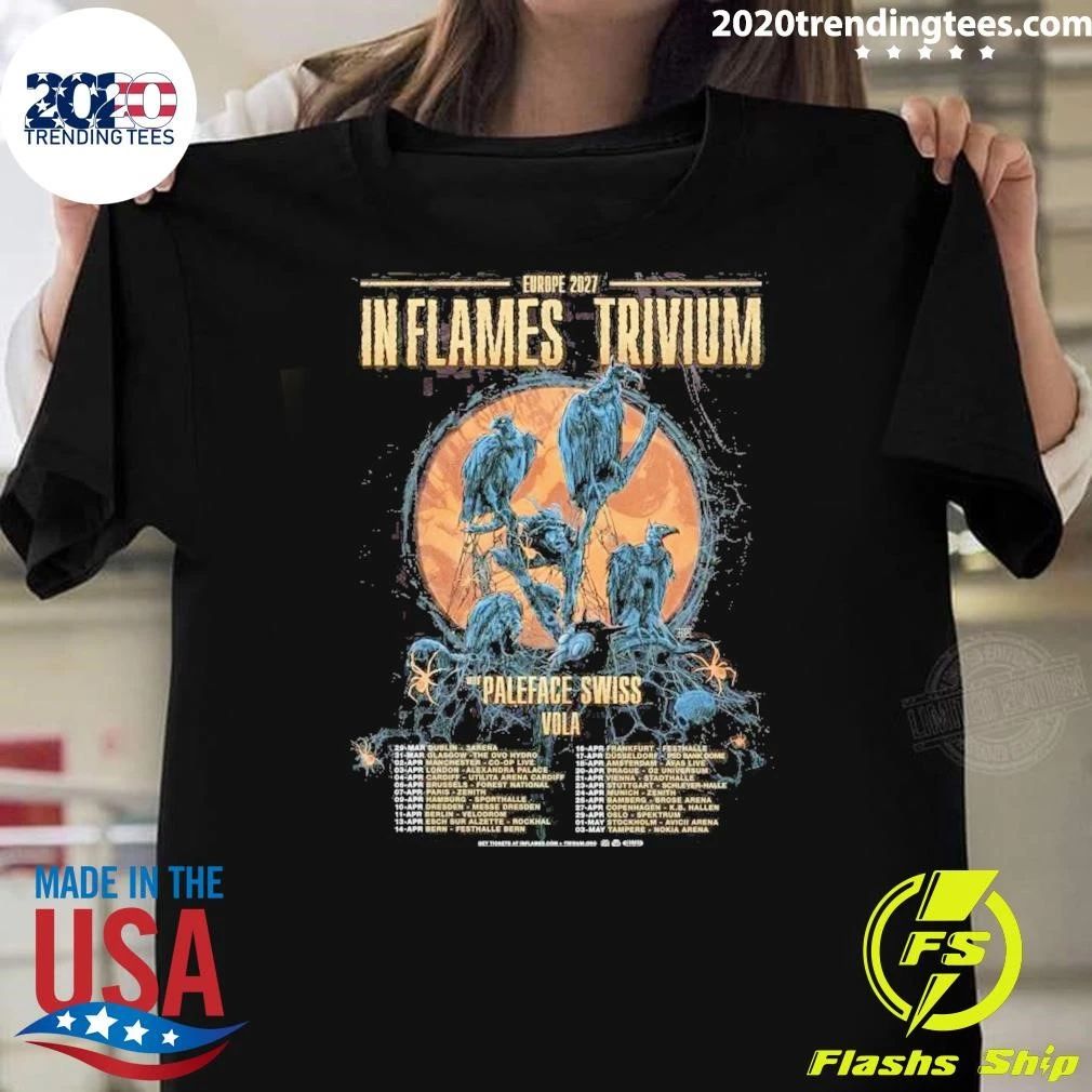 Trivium x In Flames EU Tour 2027 Tour Shirt