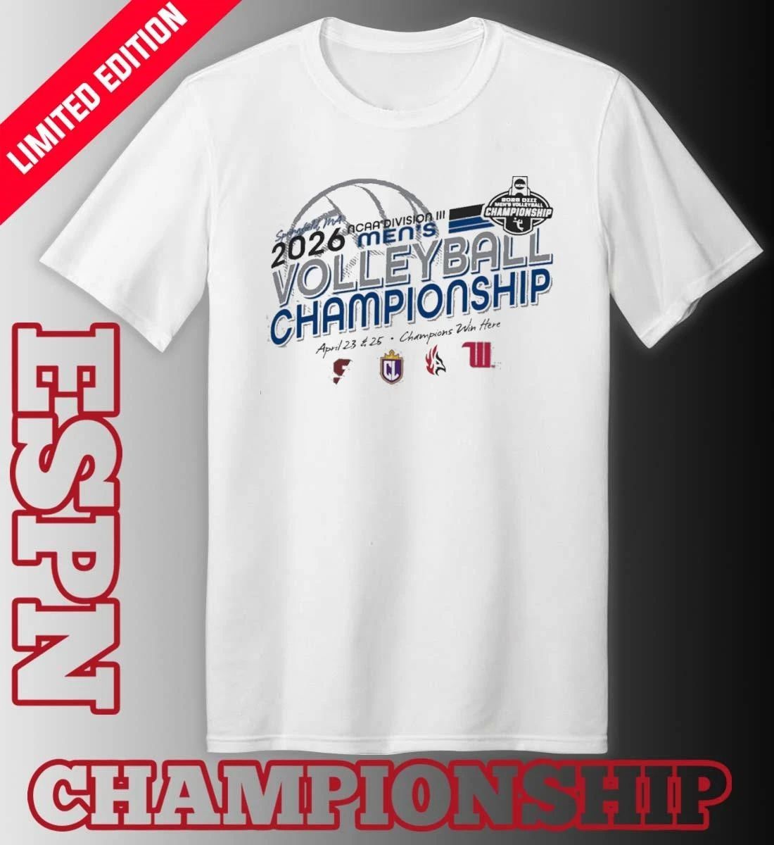 4 Teams 2026 NCAA Division III Volleyball Champions April 23-25 Champions Win Here T-Shirt