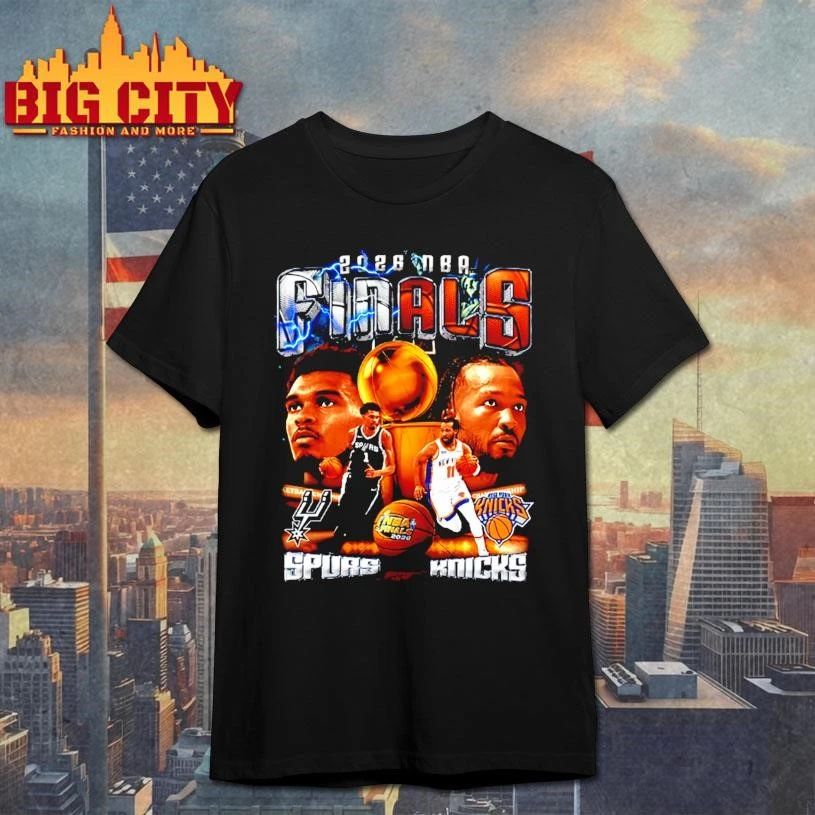 Knicks vs Spurs 2026 Championship BootlegNBA Finals Shirt