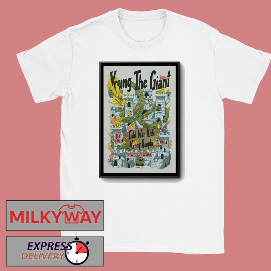 Young The Giant Kansas City MO Tour On Aug 2 2026 Poster shirt