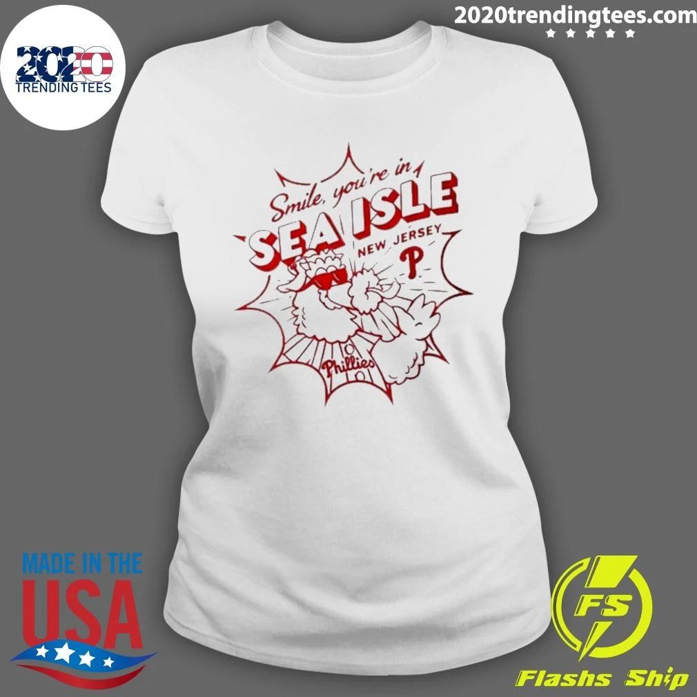 Philadelphia Phillies Smile You’re In Sea Isle New Jersey Shirt