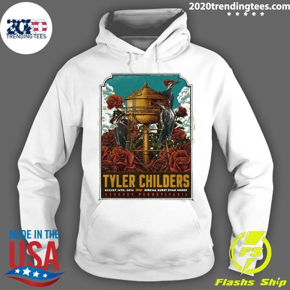 Tyler Childers Hershey PA Event Poster At Hersheypark Stadium In Hershey PA On August 14th 2026 Shirt