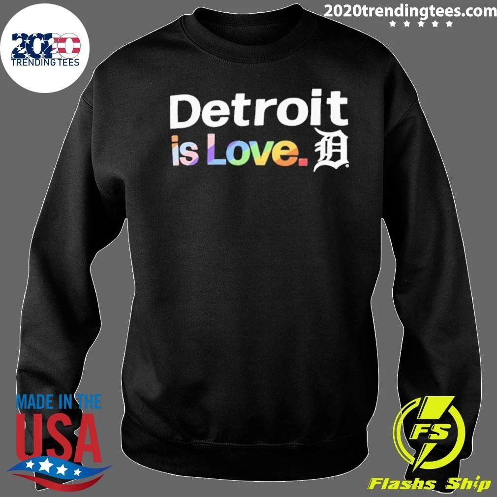 LGBTQ Tigers City Detroit Is Love Pride Month Shirt