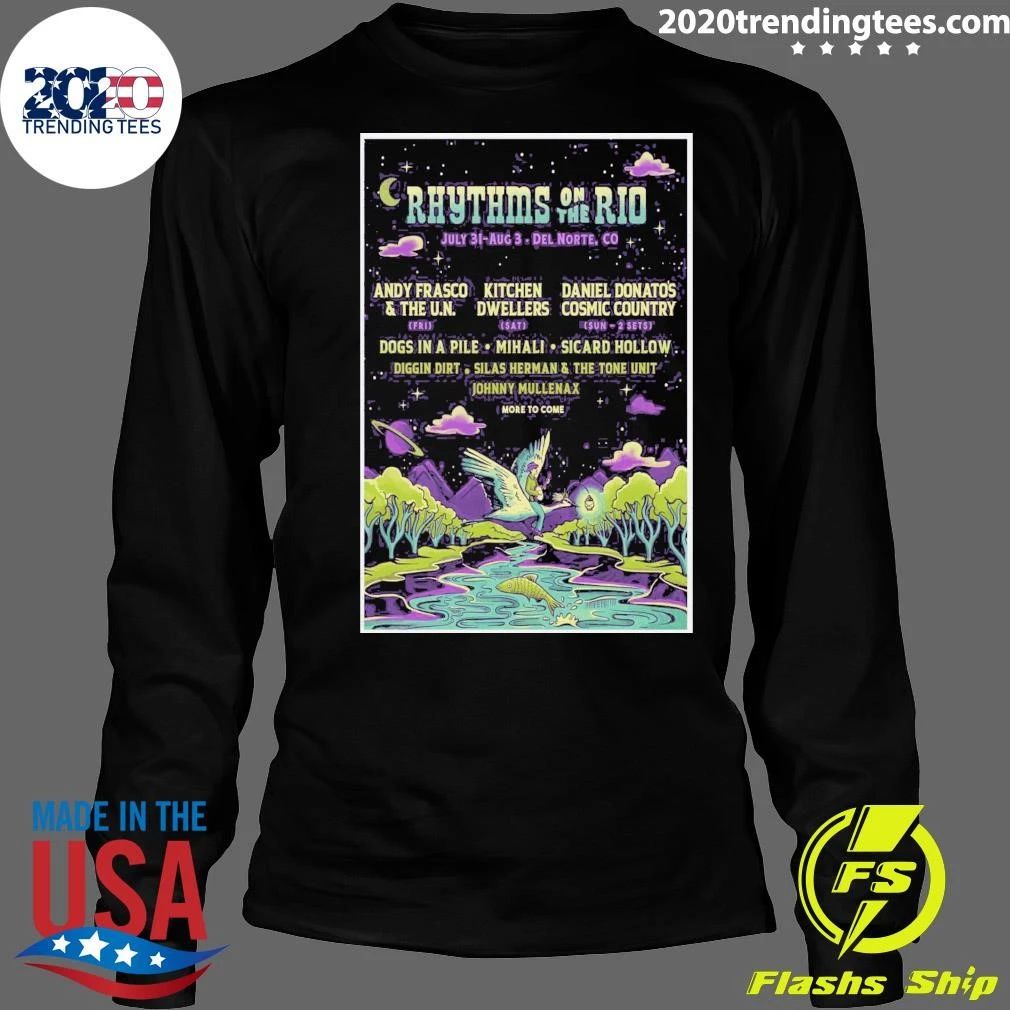 Del Norte Colorado July 30 2026 Rhythms On The Rio Shirt