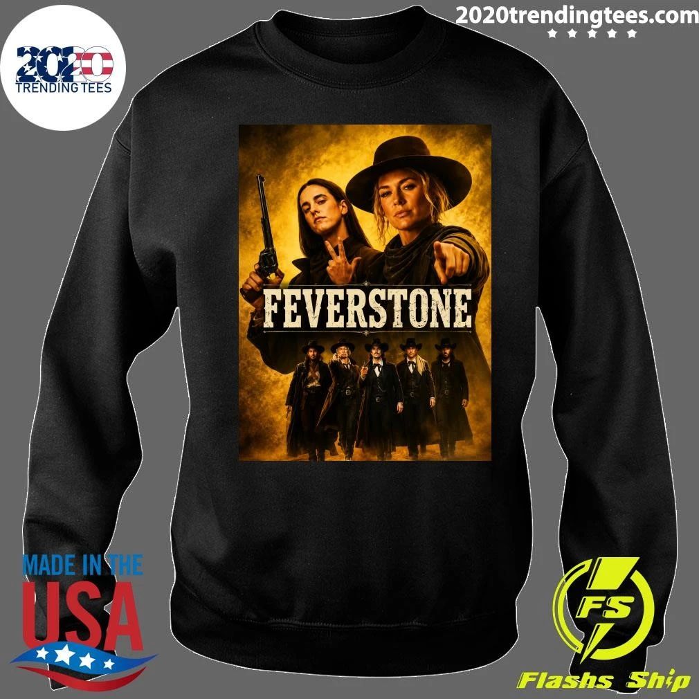 Feverstone Western Movie Style Poster Vintage Cowboy Outlaw Artwork Shirt