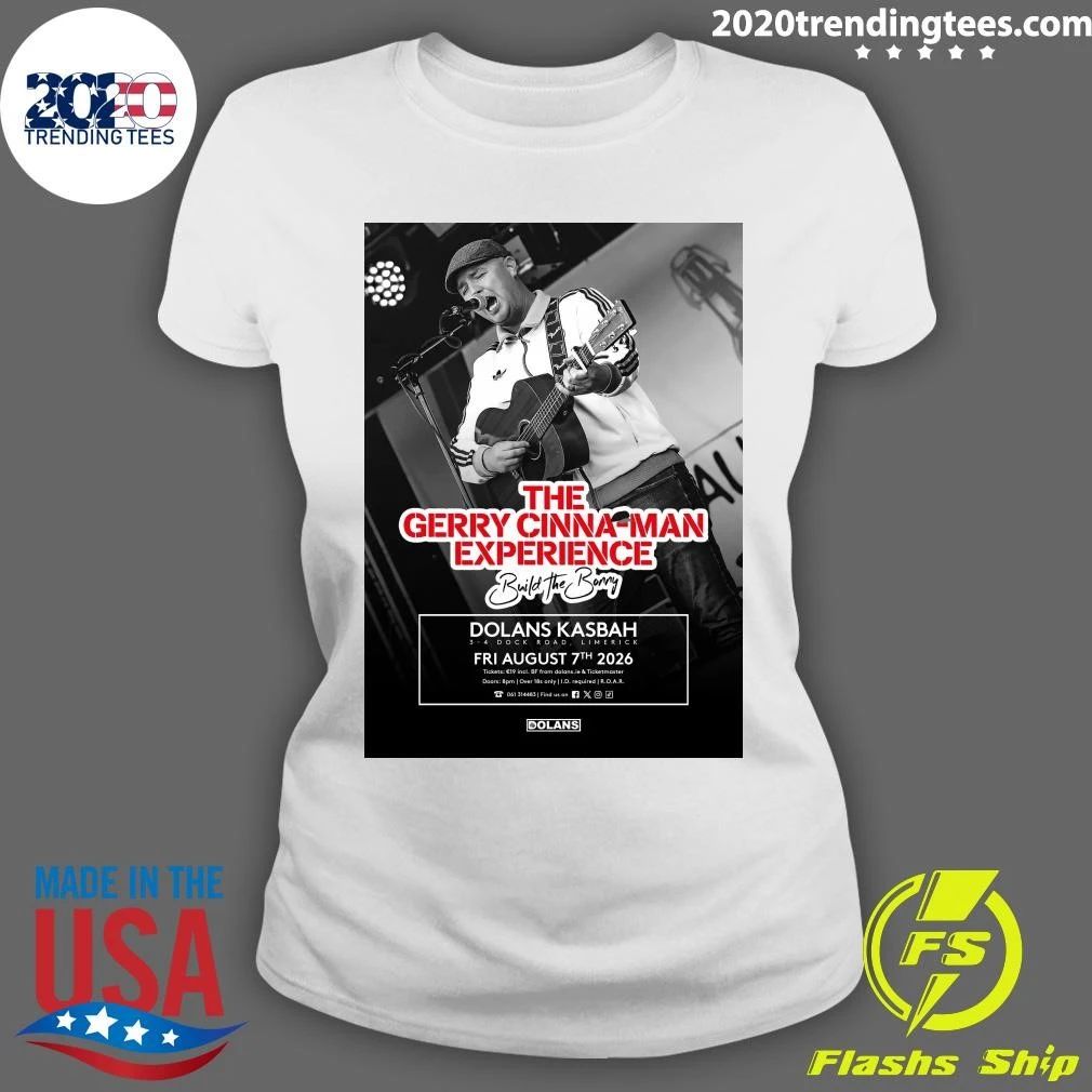 The Gerry Cinna-Man Experience 7th August 2026 Shirt