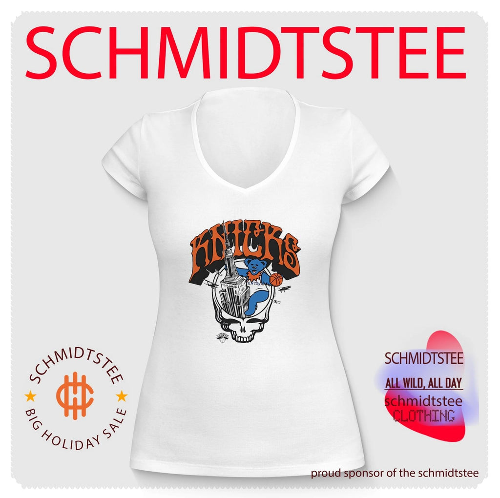 New York Knicks The Grateful Dead Homage Skull Bear shirt