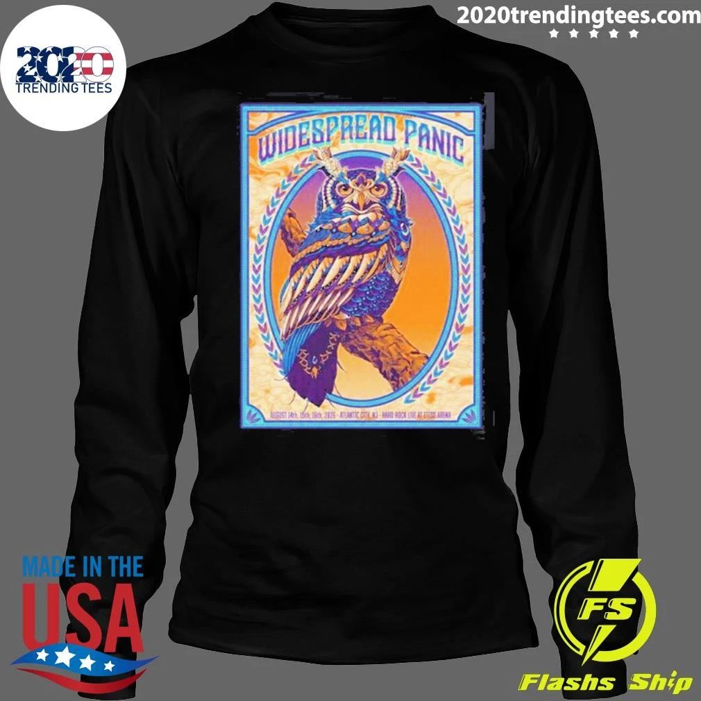 Widespread Panic Atlantic City NJ At Hard Rock Live At Etess Arena On August 14 15 16 2026 The Owl Shirt