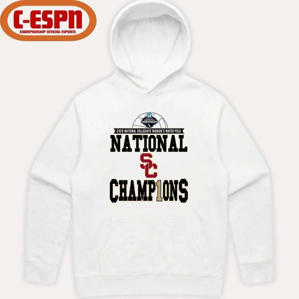 Southern California Trojans 2026 NCAA Division I Women’s Water Polo National Champions T-Shirt