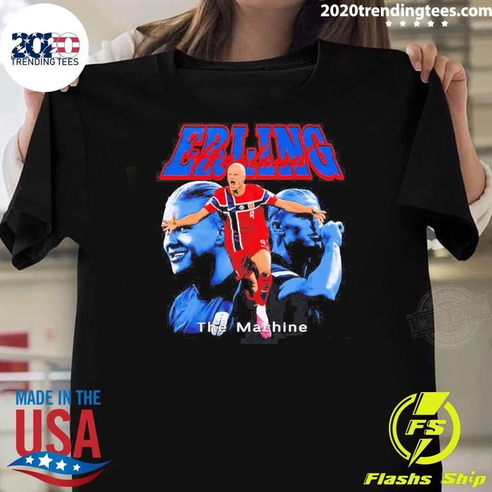 Erling Haaland The Machine Norway Football Graphic Shirt