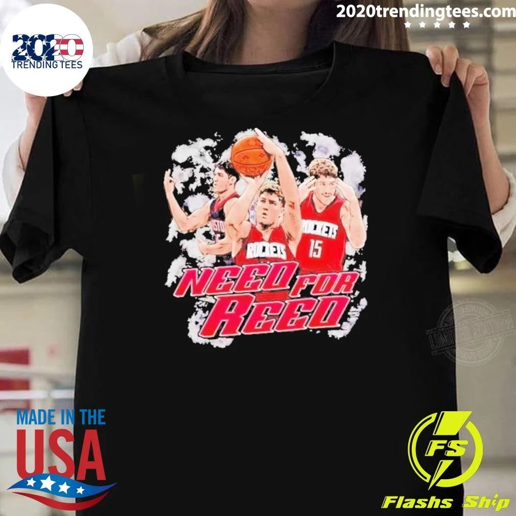 Reed Sheppard Houston Rockets Need for Reed Collage Shirt