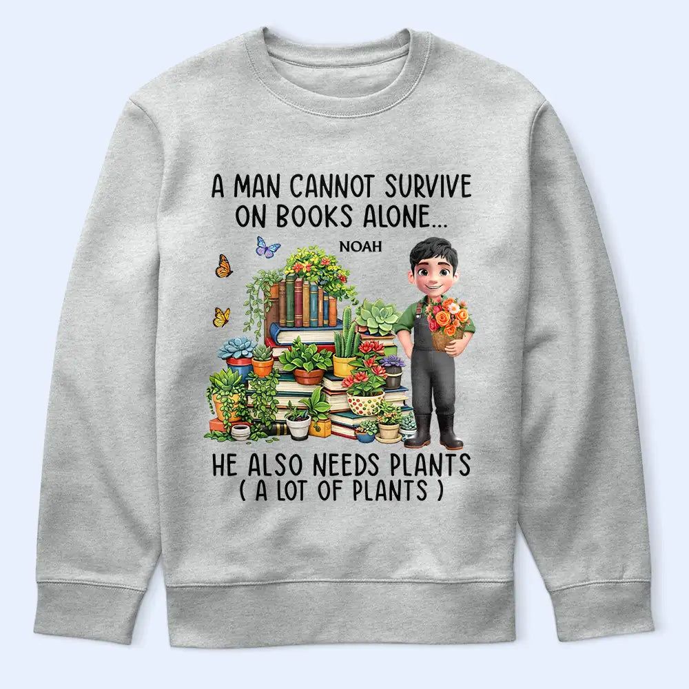 A Woman Cannot Survive On Book Alone - Personalized T Shirt